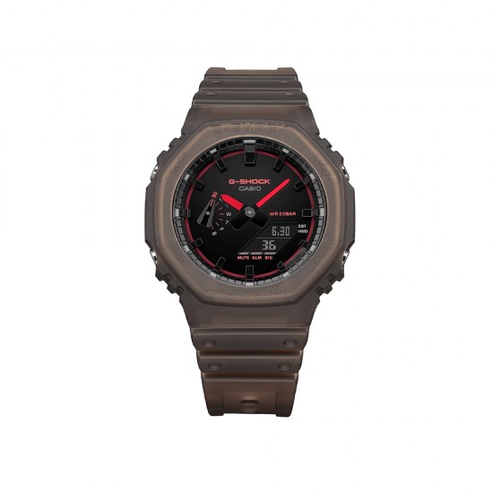 Casio G-Shock GA-2100K-5A Translucent Matte Brown Resin Band Men Sport Watch
