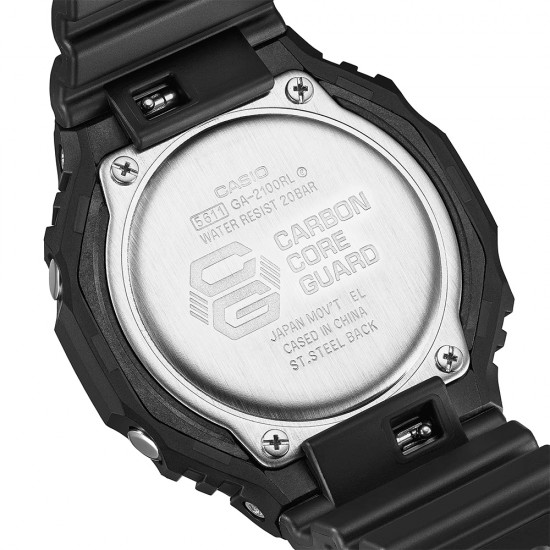 Casio G-Shock GA-2100RL-1A Black Resin Band Men Sport Watch