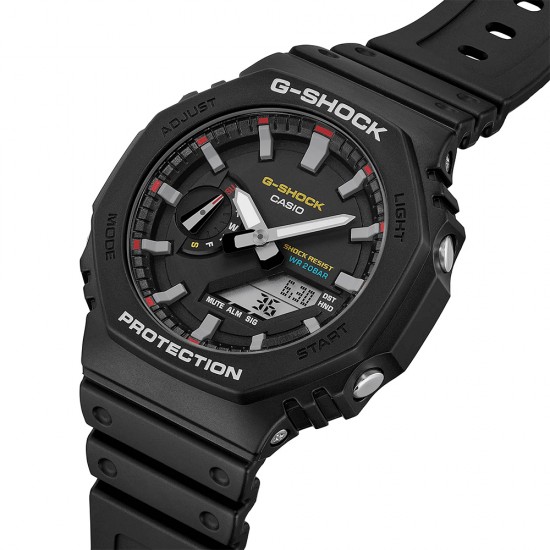 Casio G-Shock GA-2100RL-1A Black Resin Band Men Sport Watch
