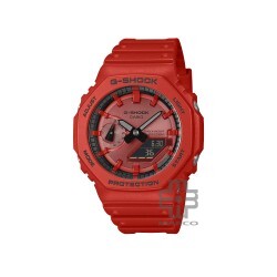 Casio G-Shock GA-2100RRB-4A Red Bio-based Resin Band Men Sports Watch