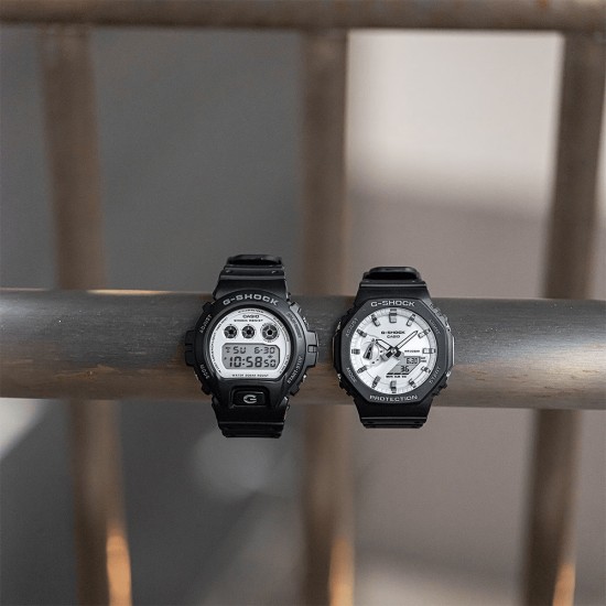 Casio G-Shock Black and Brilliant White Series GA-2100WD-1A Black Bio-Based Resin Band Men Sport Watch Casio G-Shock Black and Brilliant White Series GA-2100WD-1A Black Bio-Based Resin Band Men Sport Watch
