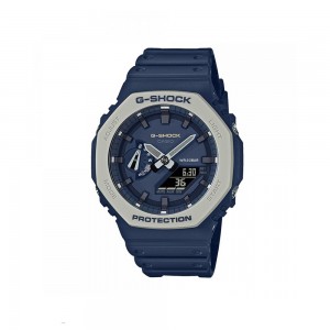 Casio G-Shock GA-2110ET-2A Navy Blue Resin Band Men Sports Watch