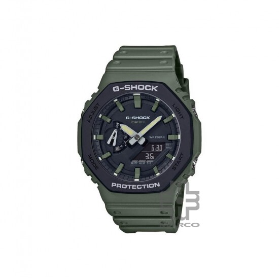 Casio G-Shock GA-2110SU-3A Army Green Resin Band Men Sports Watch