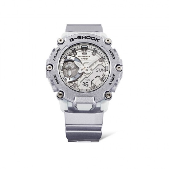 Casio G-Shock Forgotten Future Series GA-2200FF-8A Metallic Silver Resin Band Men Sport Watch