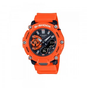 Casio G-Shock GA-2200M-4A Orange Resin Band Men Sports Watch