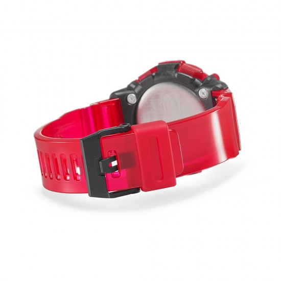 Casio G-Shock Sound Wave Series GA-2200SKL-4A Red Resin Band Men Sports Watch