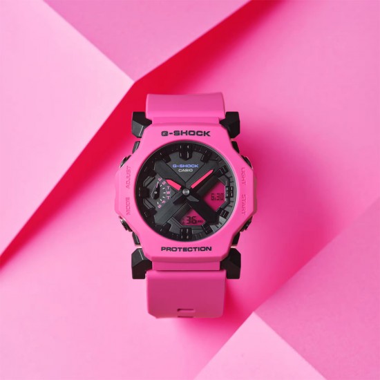 Casio G-Shock GA-2300-4A Pink Resin Band Men Sport Watch Casio G-Shock GA-2300-4A Pink Resin Band Men Sport Watch