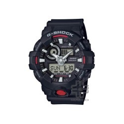Casio G-shock GA-700-1A Black Resin Band Men Sports Watch