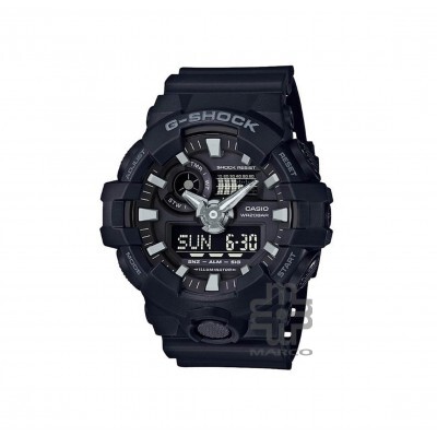 Casio G-Shock GA-700-1B Black Resin Band Men Sports Watch