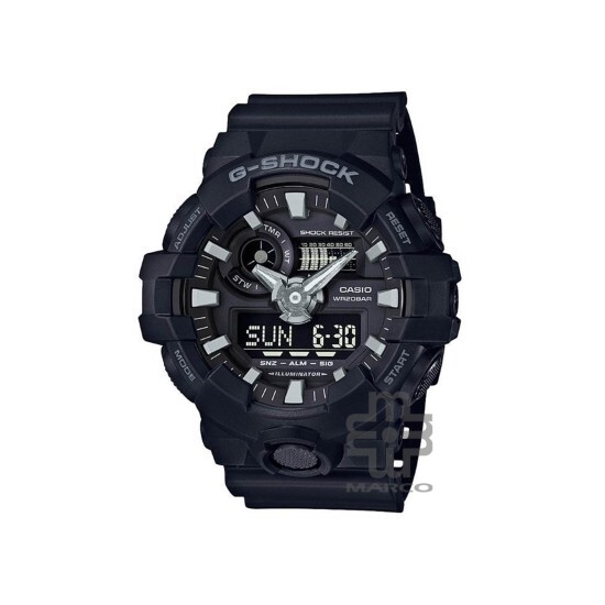 Casio G-Shock GA-700-1B Black Resin Band Men Sports Watch Casio G-Shock GA-700-1B Black Resin Band Men Sports Watch