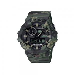 Casio G-Shock GA-700CM-3A Green Camouflage Resin Band Men Sports Watch
