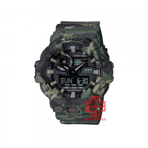 Casio G-Shock GA-700CM-3A Green Camouflage Resin Band Men Sports Watch