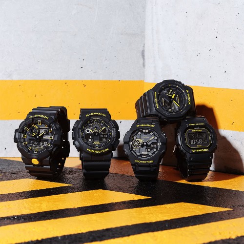 Casio G-Shock Caution Yellow Series GA-700CY-1A Black Resin Band Men Sports Watch