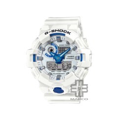 Casio G-Shock Hidden Glow Series GA-700HDS-7A White Resin Band Men Sport Watch