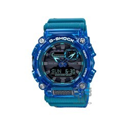 Casio G-Shock Sound Wave Series GA-900SKL-2A Blue Resin Band Men Sports Watch