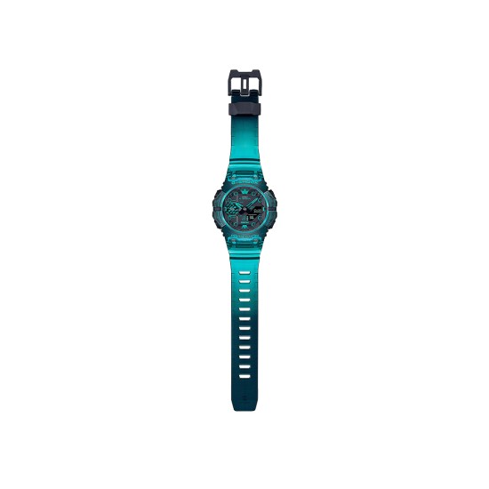 Casio G-Shock GA-B001G-2A Turquoise Blue Translucent Resin Band Men Sports Watch