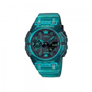 Casio G-Shock GA-B001G-2A Turquoise Blue Translucent Resin Band Men Sports Watch