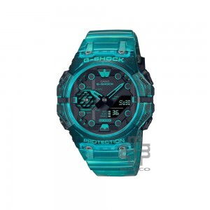 Casio G-Shock GA-B001G-2A Turquoise Blue Translucent Resin Band Men Sports Watch