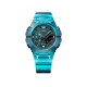 Casio G-Shock GA-B001G-2A Turquoise Blue Translucent Resin Band Men Sports Watch