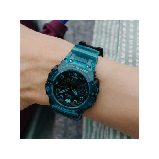 Casio G-Shock GA-B001G-2A Turquoise Blue Translucent Resin Band Men Sports Watch