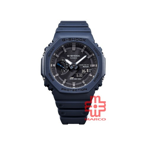 Casio G-Shock GA-B2100-2A Navy Blue Resin Band Men Sports Watch