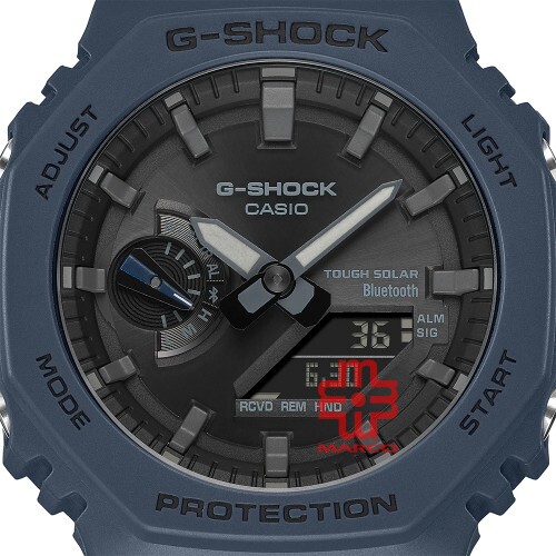 Casio G-Shock GA-B2100-2A Navy Blue Resin Band Men Sports Watch