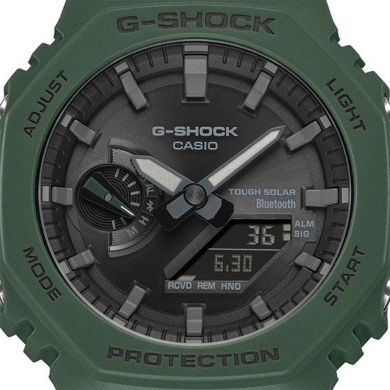 Casio G-Shock GA-B2100-3A Army Green Resin Band Men Sports Watch Casio G-Shock GA-B2100-3A Army Green Resin Band Men Sports Watch
