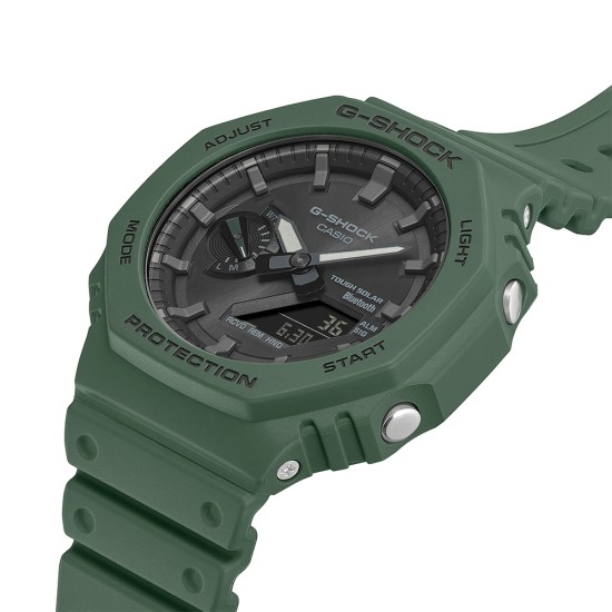 Casio G-Shock GA-B2100-3A Army Green Resin Band Men Sports Watch Casio G-Shock GA-B2100-3A Army Green Resin Band Men Sports Watch