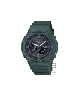 Casio G-Shock GA-B2100-3A Army Green Resin Band Men Sports Watch