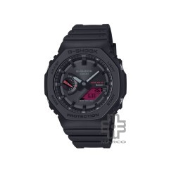 Casio G-Shock Black And Bold Red Series GA-B2100BBR-1A Black Bio-based Resin Band Men Sport Watch