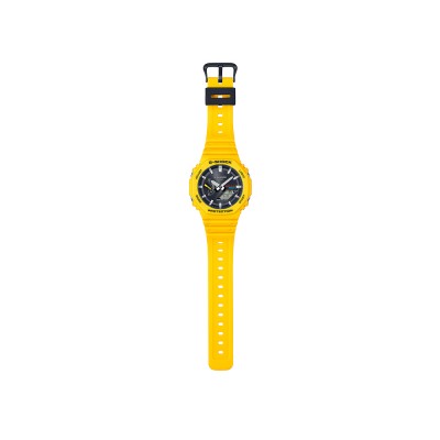 Casio G-Shock GA-B2100C-9A Yellow Resin Band Men Sports Watch
