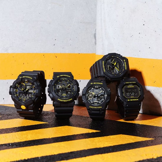 Casio G-Shock Caution Yellow Series GA-B2100CY-1A Black Resin Band Men Sports Watch