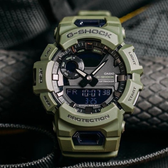Casio G-Shock G-Squad GBA-900UU-3A Dark Green Resin Band Men Sports Watch