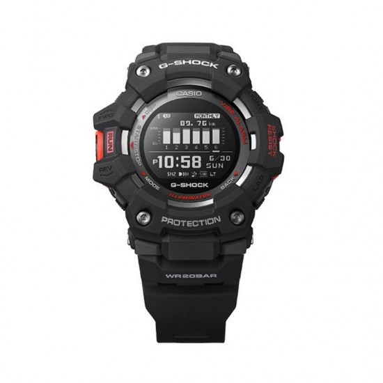 Casio G-Shock G-Squad GBD-100-1 Black Resin Band Men Sports Watch