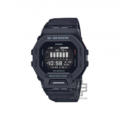 Casio G-Shock G-Squad GBD-200-1 Black Resin Band Men Sports Watch