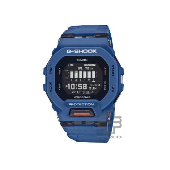 Casio G-Shock G-Squad GBD-200-2 Navy Blue Resin Band Men Sports Watch