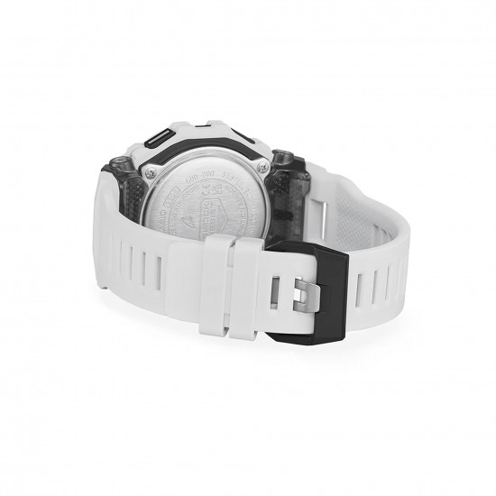 Casio G-Shock G-Squad GBD-200-7 White Resin Band Men Sports Watch