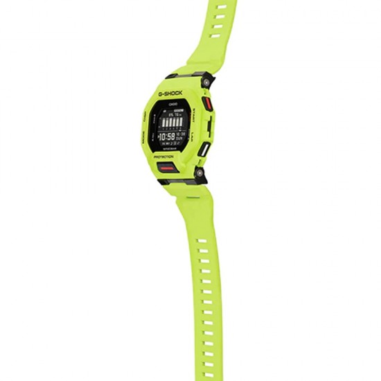 Casio G-Shock G-Squad GBD-200-9 Yellow-Green Resin Band Men Sports Watch