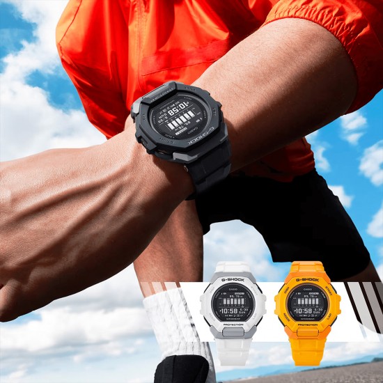 Casio G-Shock G-Squad GBD-300-1 Black Bio-Based Resin Band Men Sports Watch Casio G-Shock G-Squad GBD-300-1 Black Bio-Based Resin Band Men Sports Watch
