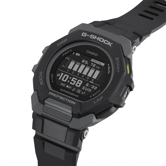 Casio G-Shock G-Squad GBD-300-1 Black Bio-Based Resin Band Men Sports Watch Casio G-Shock G-Squad GBD-300-1 Black Bio-Based Resin Band Men Sports Watch
