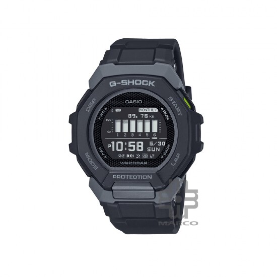 Casio G-Shock G-Squad GBD-300-1 Black Bio-Based Resin Band Men Sports Watch Casio G-Shock G-Squad GBD-300-1 Black Bio-Based Resin Band Men Sports Watch