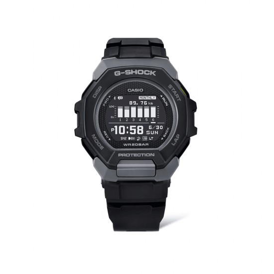 Casio G-Shock G-Squad GBD-300-1 Black Bio-Based Resin Band Men Sports Watch Casio G-Shock G-Squad GBD-300-1 Black Bio-Based Resin Band Men Sports Watch