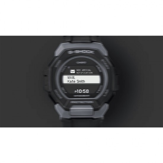 Casio G-Shock G-Squad GBD-300-1 Black Bio-Based Resin Band Men Sports Watch Casio G-Shock G-Squad GBD-300-1 Black Bio-Based Resin Band Men Sports Watch