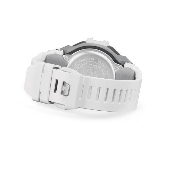 Casio G-Shock G-Squad GBD-300-7 White Bio-Based Resin Band Men Sports Watch