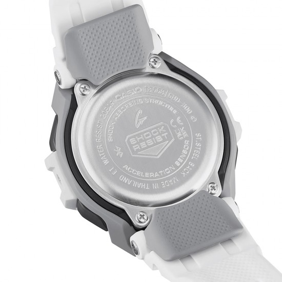 Casio G-Shock G-Squad GBD-300-7 White Bio-Based Resin Band Men Sports Watch