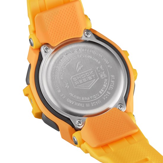 Casio G-Shock G-Squad GBD-300-9 Yellow Bio-Based Resin Band Men Sports Watch