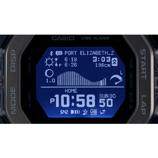 Casio G-Shock G-LIDE GBX-100S-1 Black Bio-Based Resin Band Men Sport Watch Casio G-Shock G-LIDE GBX-100S-1 Black Bio-Based Resin Band Men Sport Watch