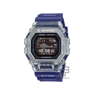 Casio G-Shock G-LIDE GBX-100S-2 Blue Bio-Based Resin Band Men Sport Watch