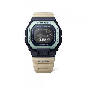 Casio G-Shock G-LIDE GBX-100TT-2 Beige Resin Band Men Sport Watch
