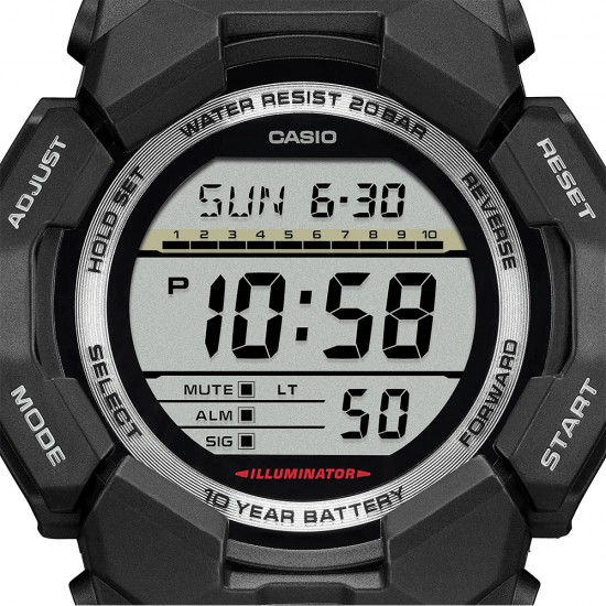 Casio G-Shock GD-010-1 Black Bio-Based Resin Band Men Sports Watch